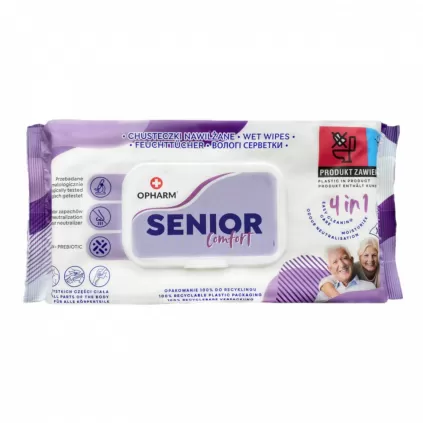 Opharm Senior Comfort Våtservietter – 72 stk | Skånsom Rens for Eldre